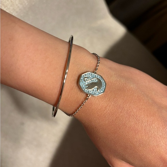 Swarovski Swan Bangle - Picture 2 of 3